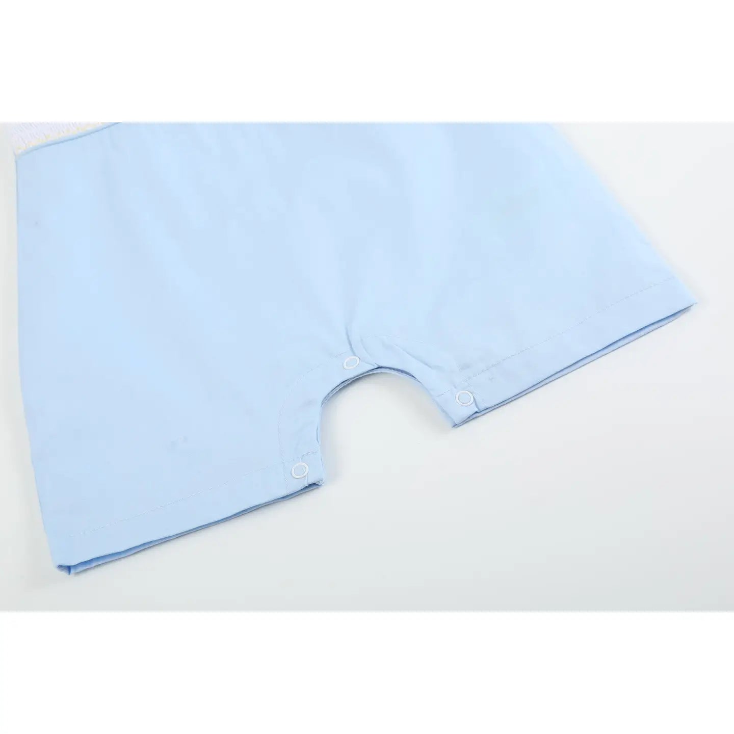 Light Blue Easter Smocked Shortalls