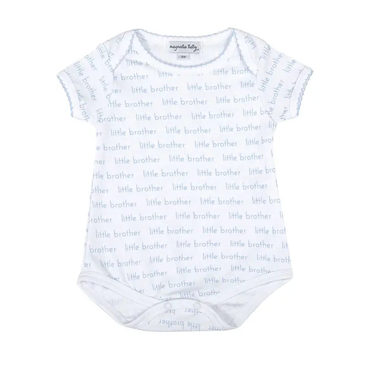 Little Brother Print Bodysuit-Short Sleeve