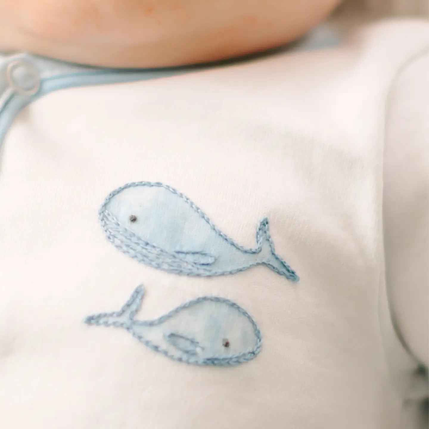 Whale Embroidered Bubble