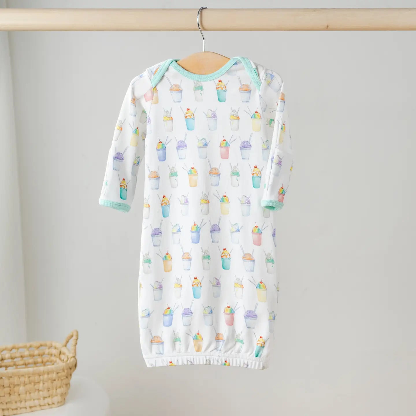 white christmas dresses Organic Cotton Jelly Bean Night Gown – Rem and Em main image 1