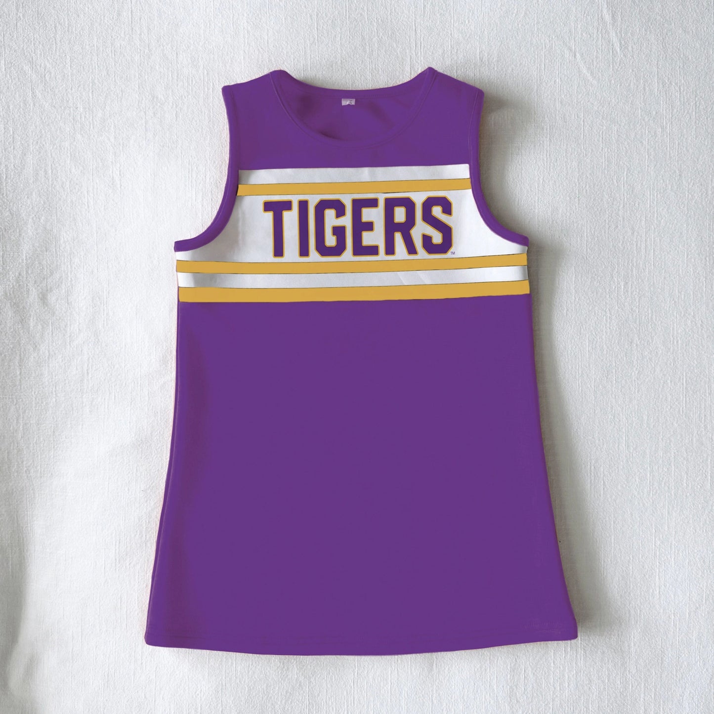 LSU Purple Striped Cheer Dress