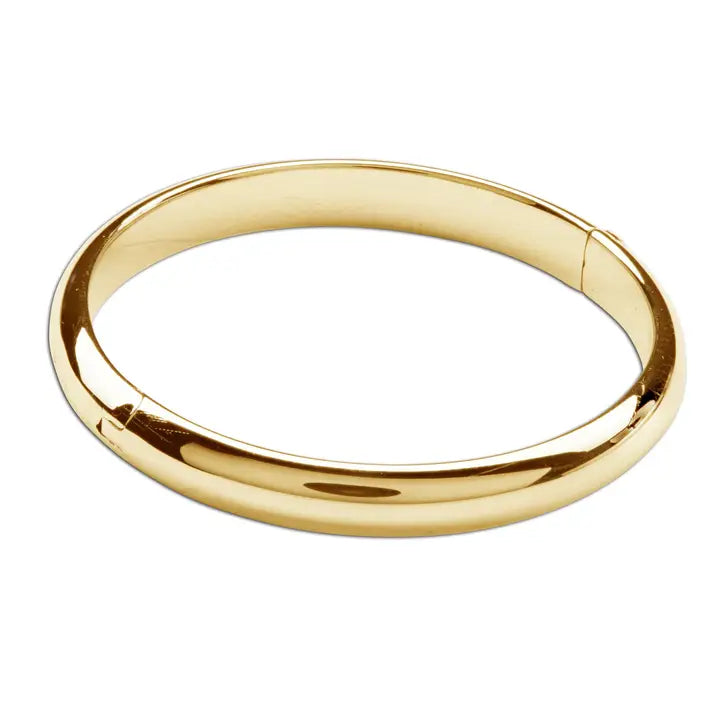 Gold Classic Bangle for Baby (Small=0-12 mths)