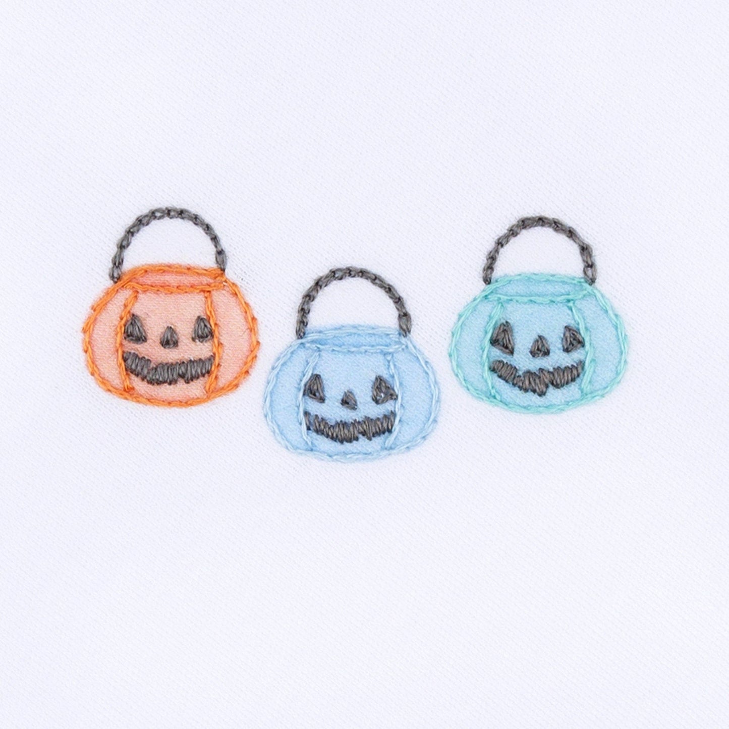 Pumpkin Party Diaper Cover Set - Light Blue
