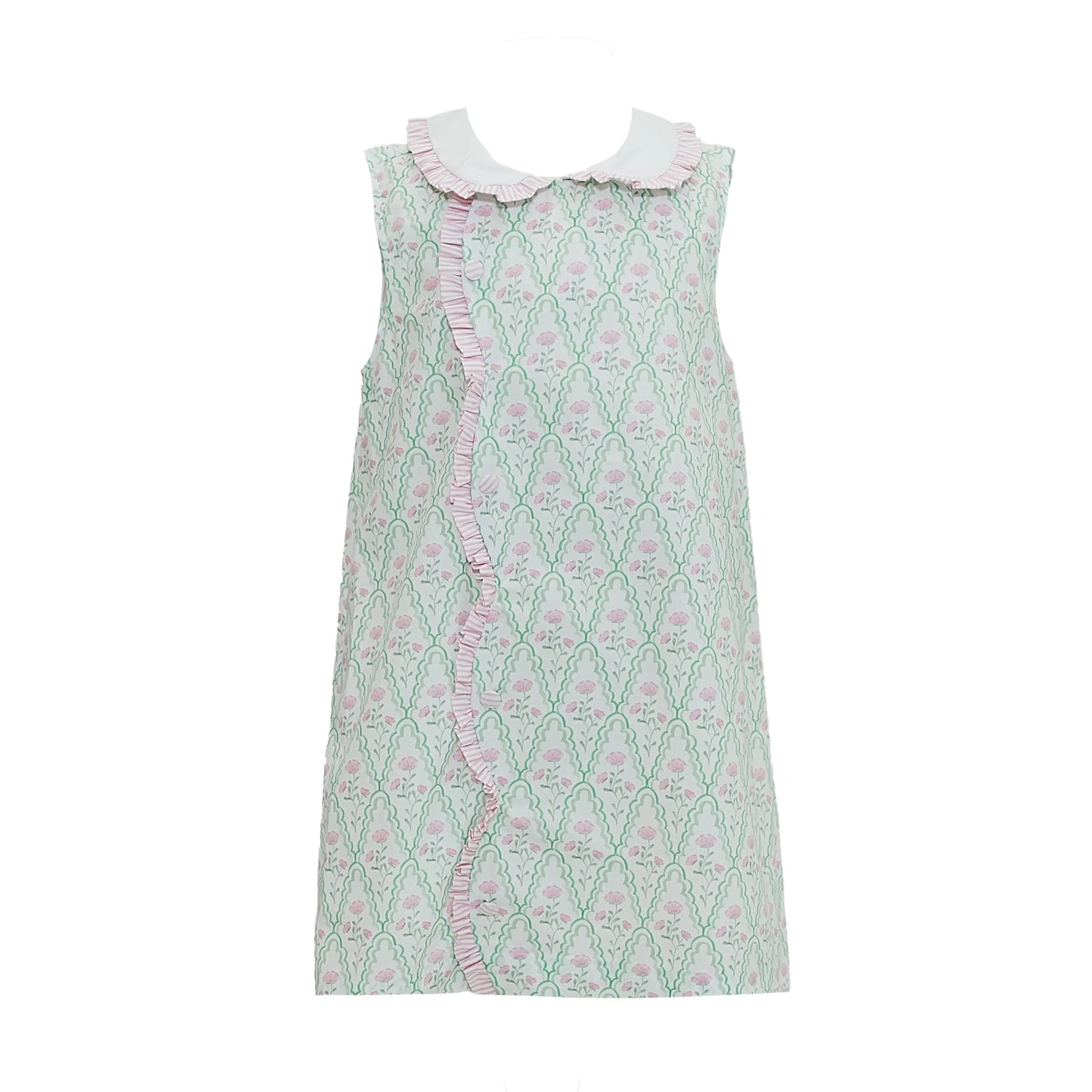 Claire Floral Scallop Dress