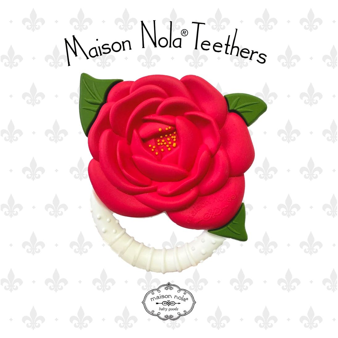 Maison Nola Camellia Silicone Teether