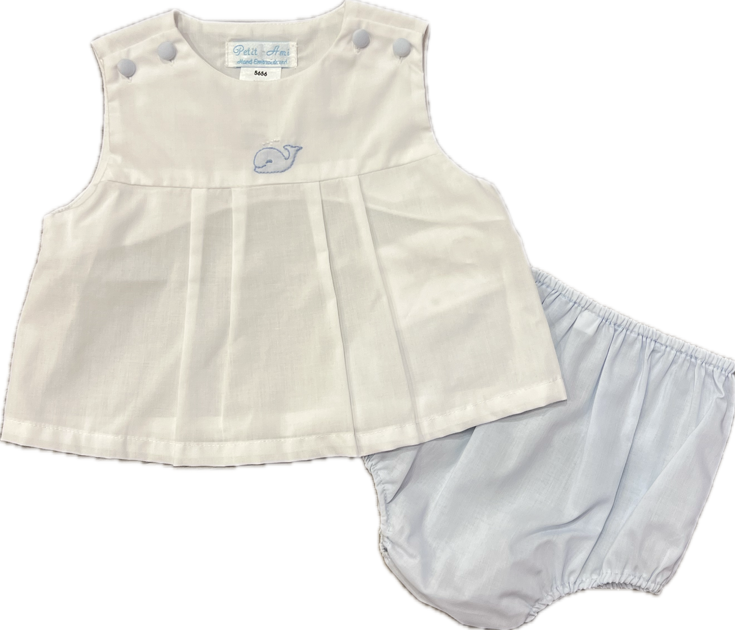 Petit Ami Whale Boys Diaper Set
