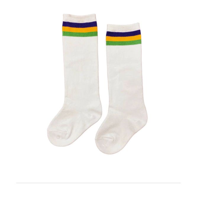 Mardi Gras Knee High Socks