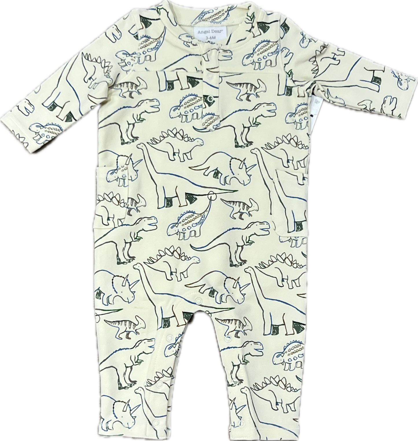 French Terry Artsy Dinos Uni Romper