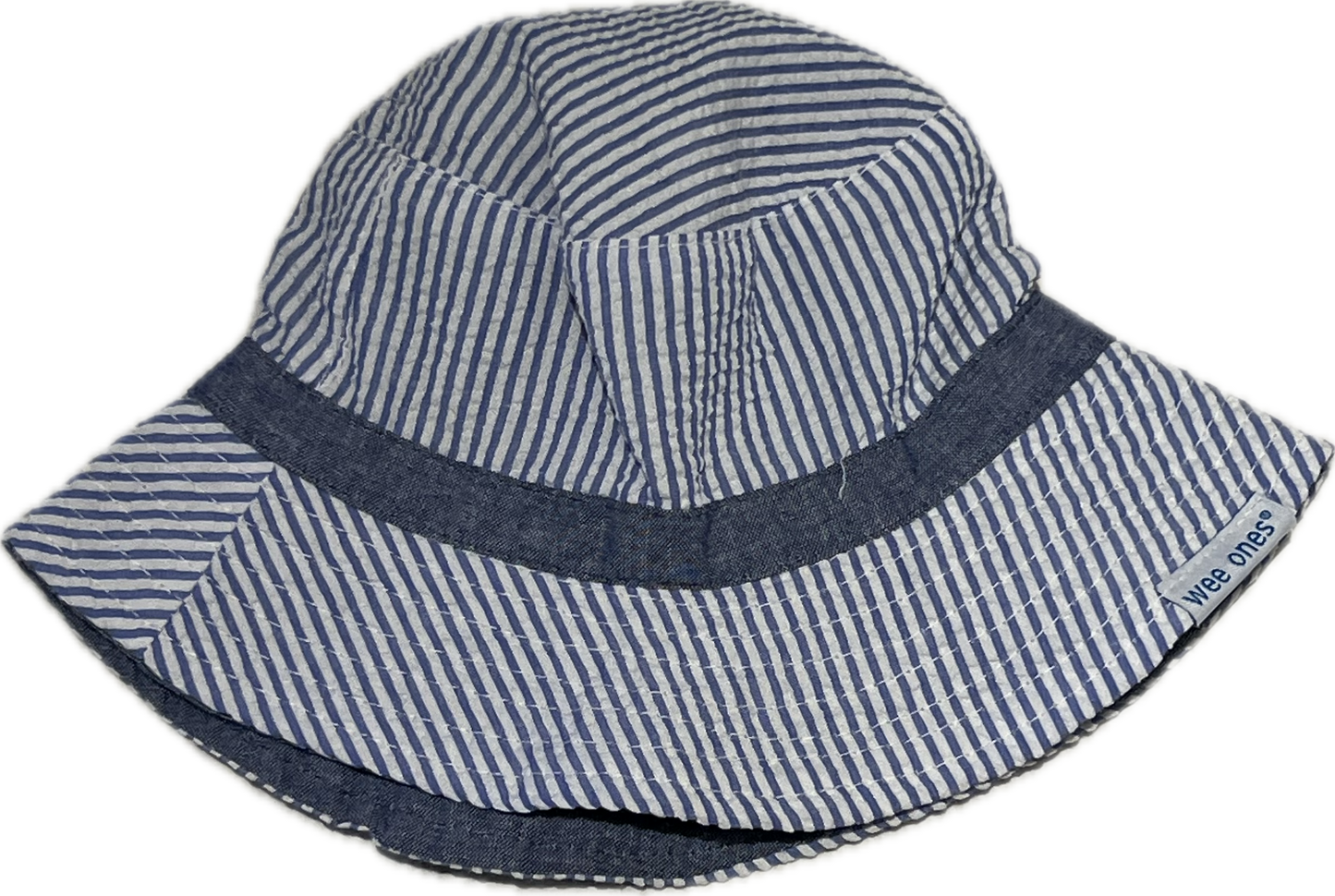 Wee Ones - Blue Seersucker Bucket Hat