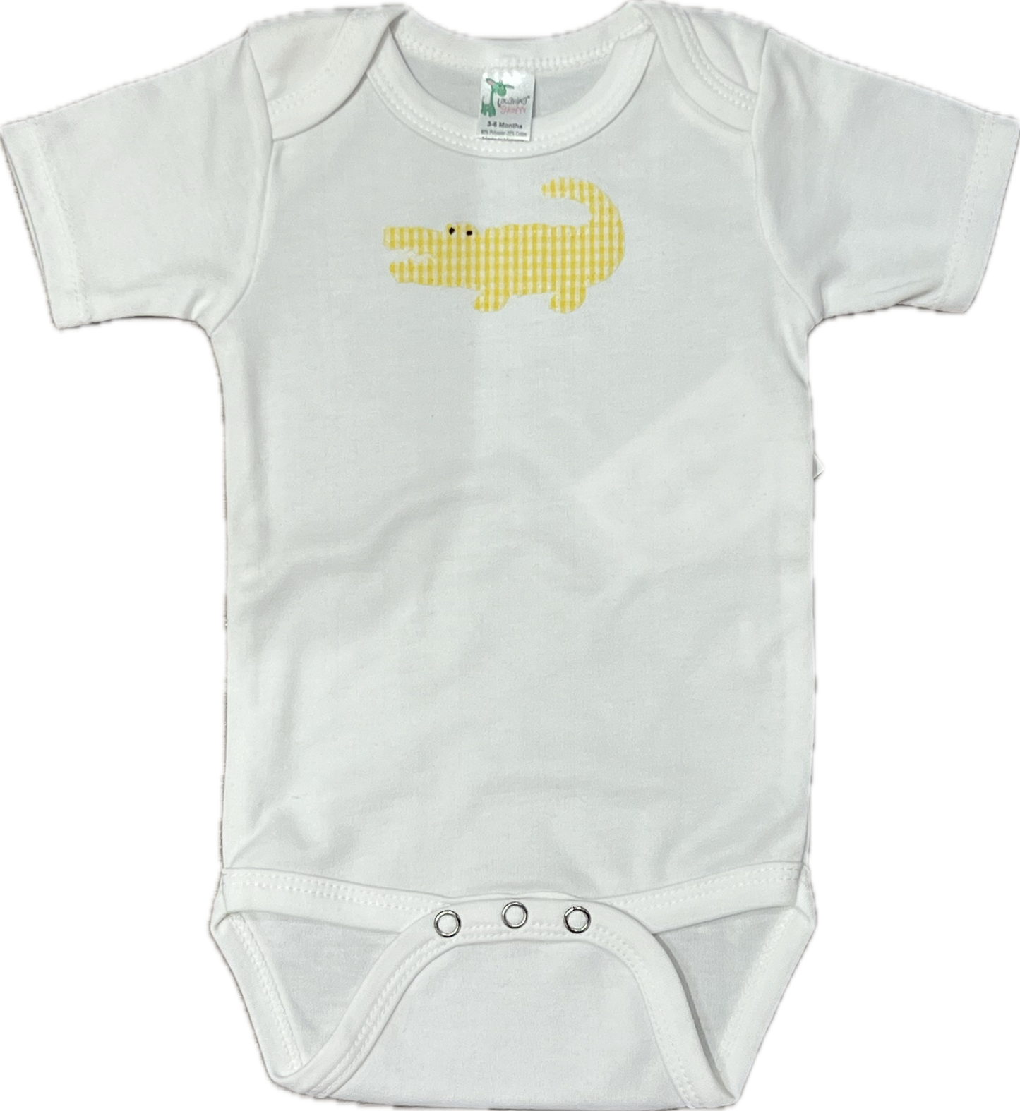 A for Avery Alligator Onesie