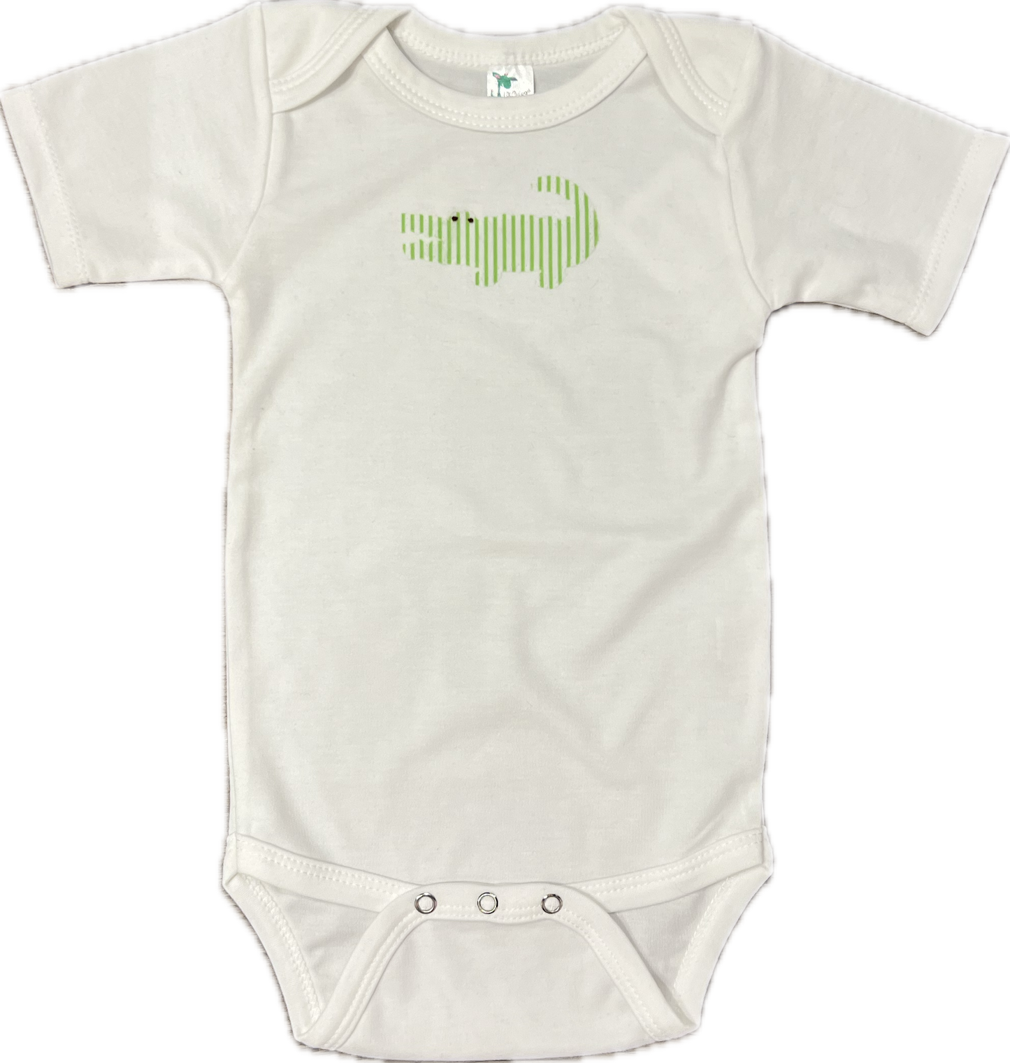 A for Avery Alligator Onesie