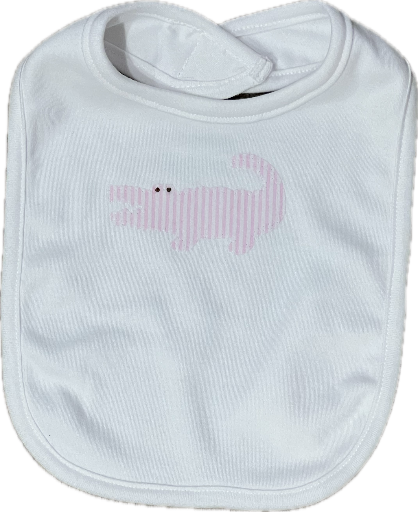 A for Avery Alligator Bib