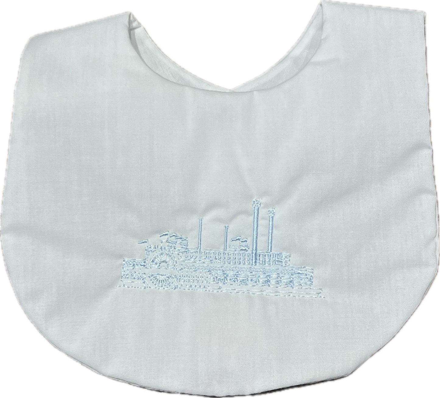 Steamboat Natchez Embroidered Bib