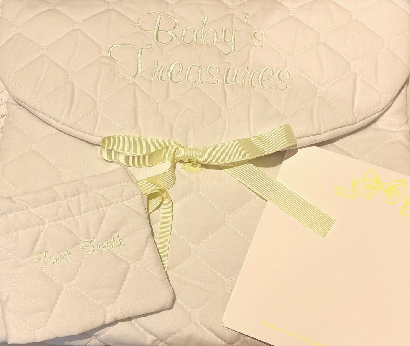 Bay's Treasure Keepsake Bag Set-Yellow