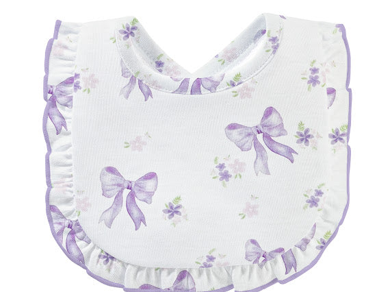 Lavender Bows Bib