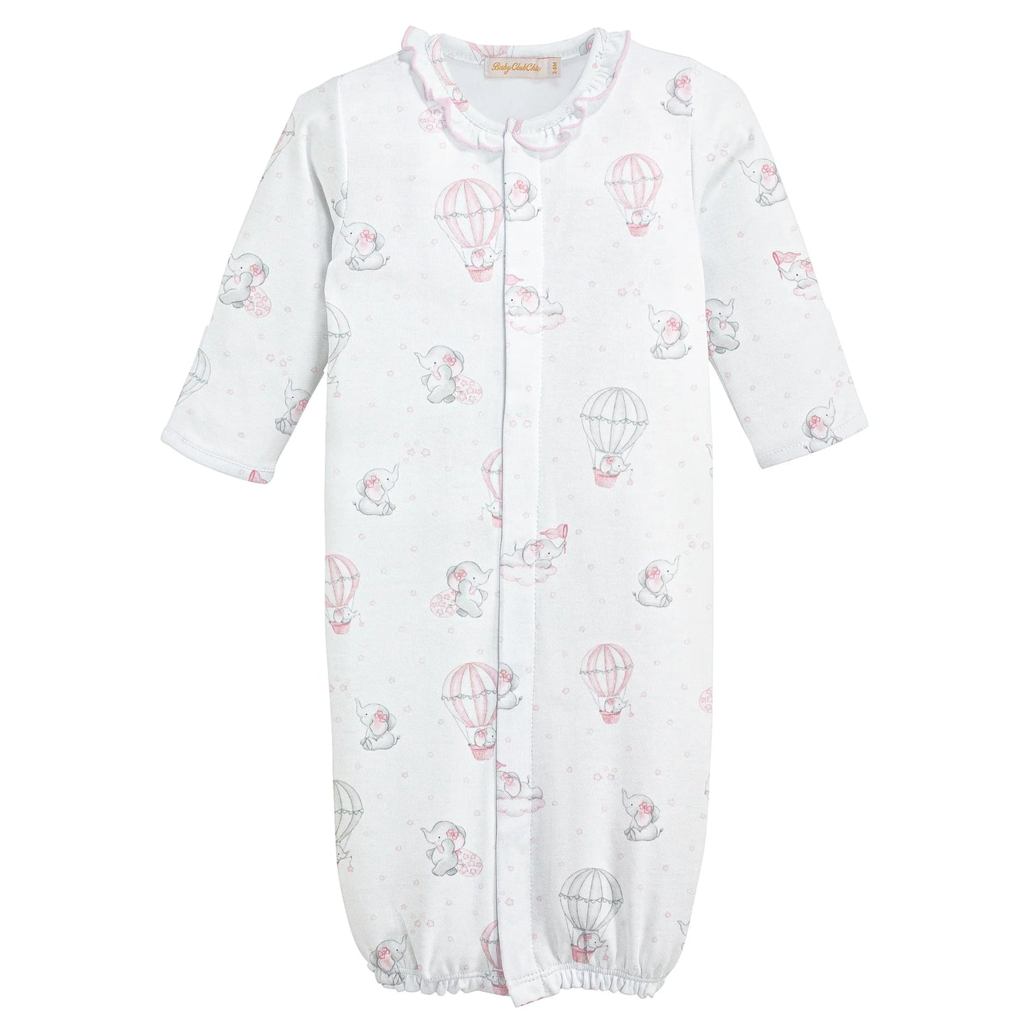 Dreamy Air Balloons Pink Converter Gown w/ Ruffles