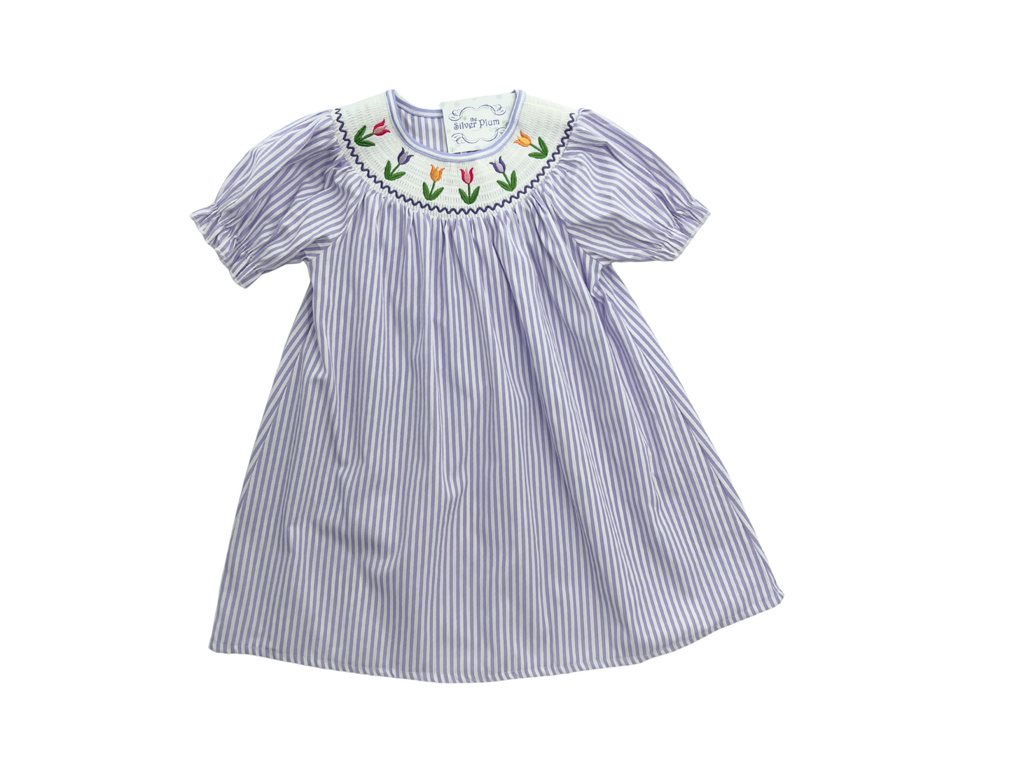 Tulip Smocked Striped Dress