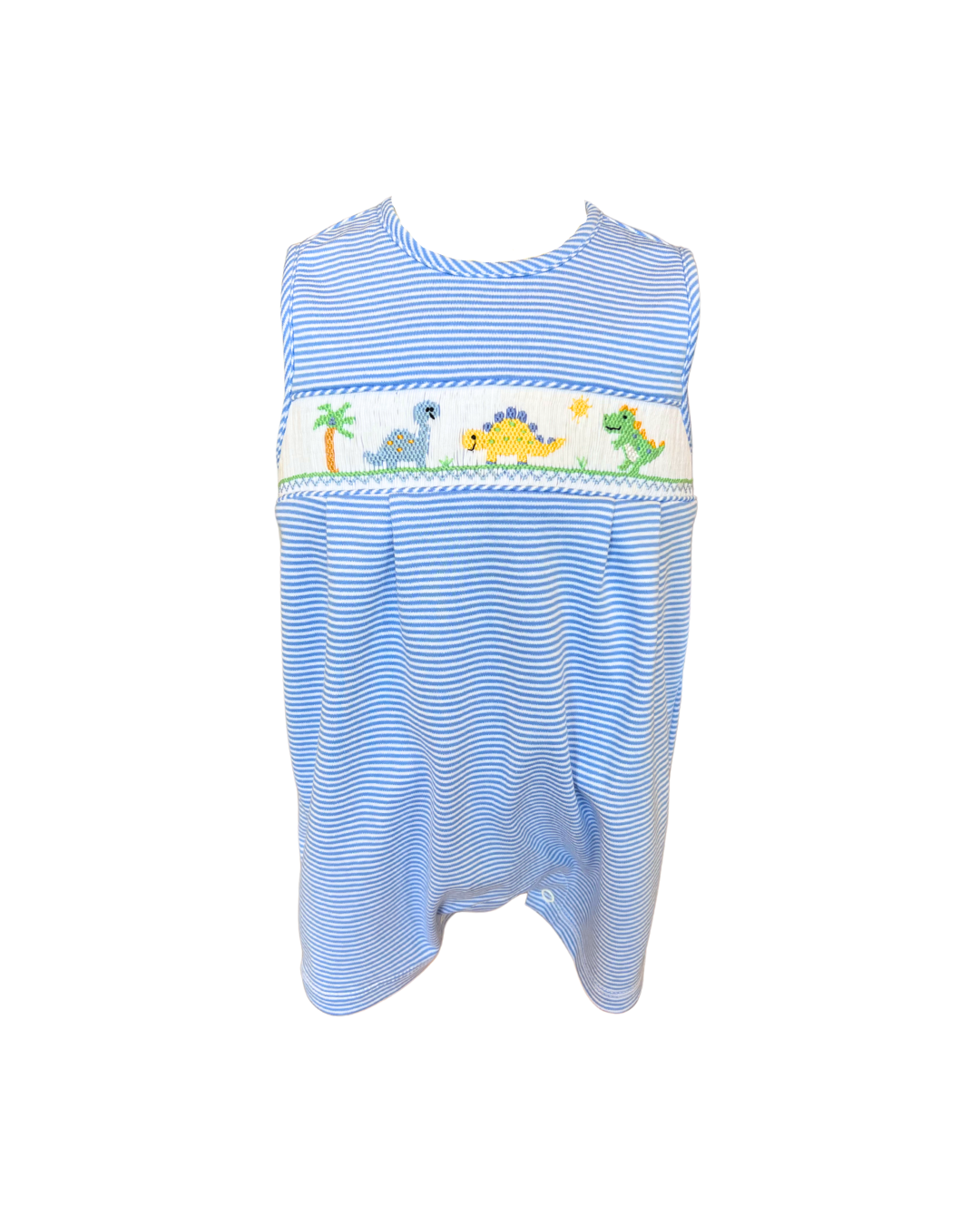 Petit Bebe Dino Trio Blue Stripe Boy Jon Jon