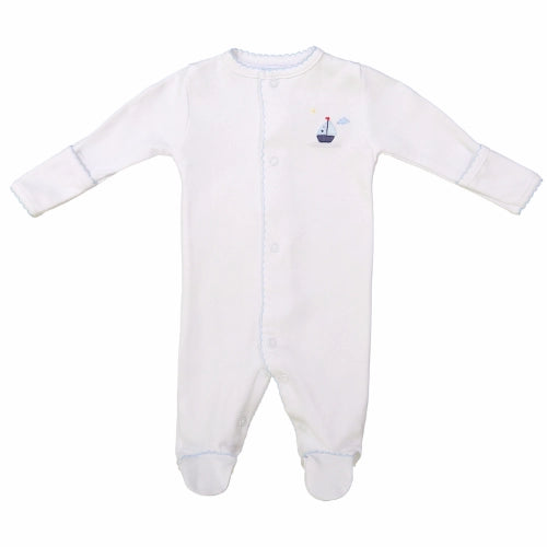 Pima Cotton Sailboat Romper