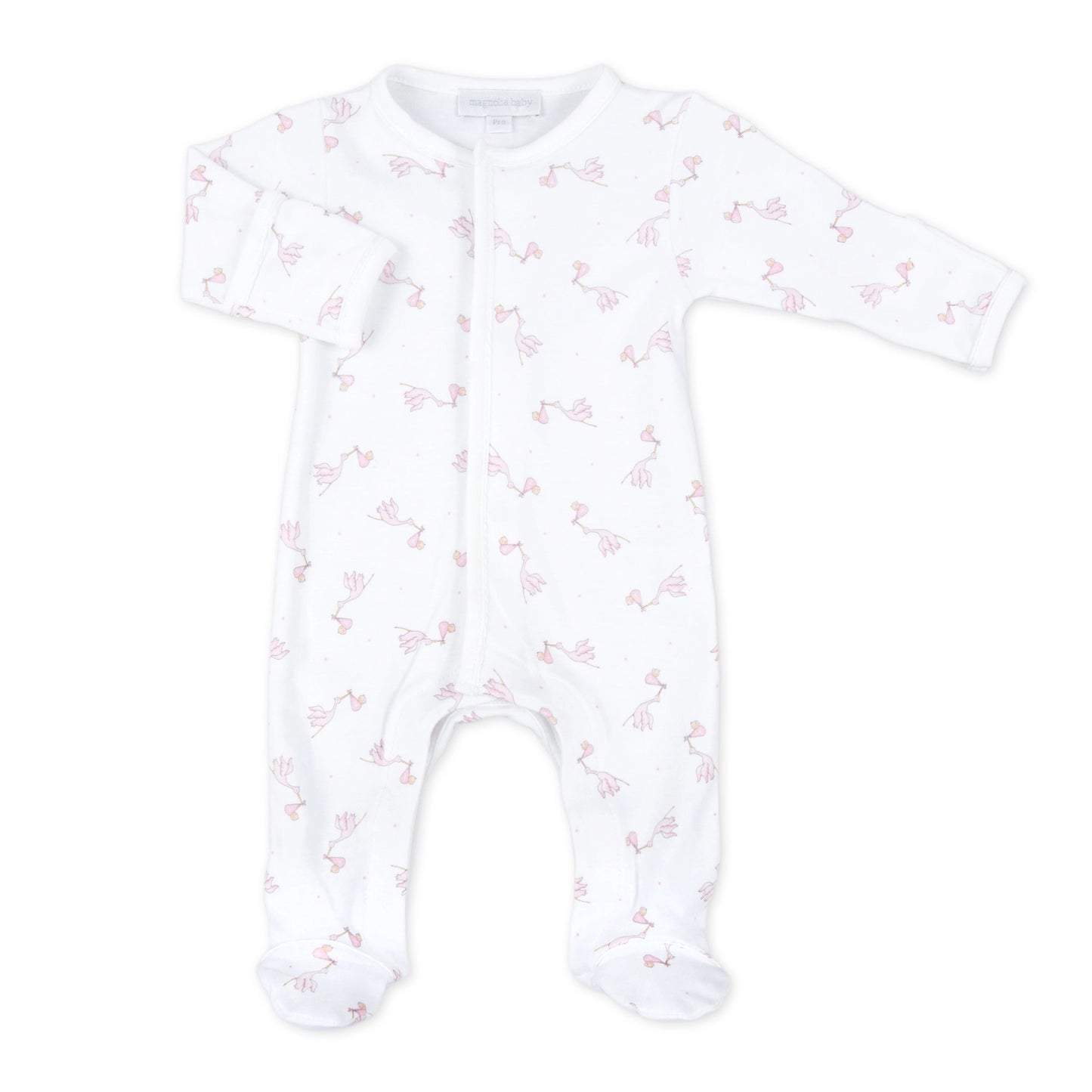 Worth the Wait Snap Closure Pink Footie