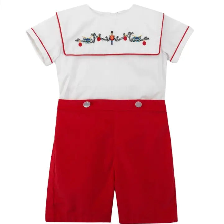 Red Wooden Soldier Bobbie Suit