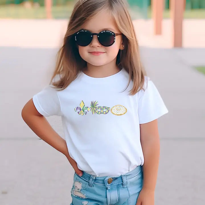Girl's Mardi Gras Tee