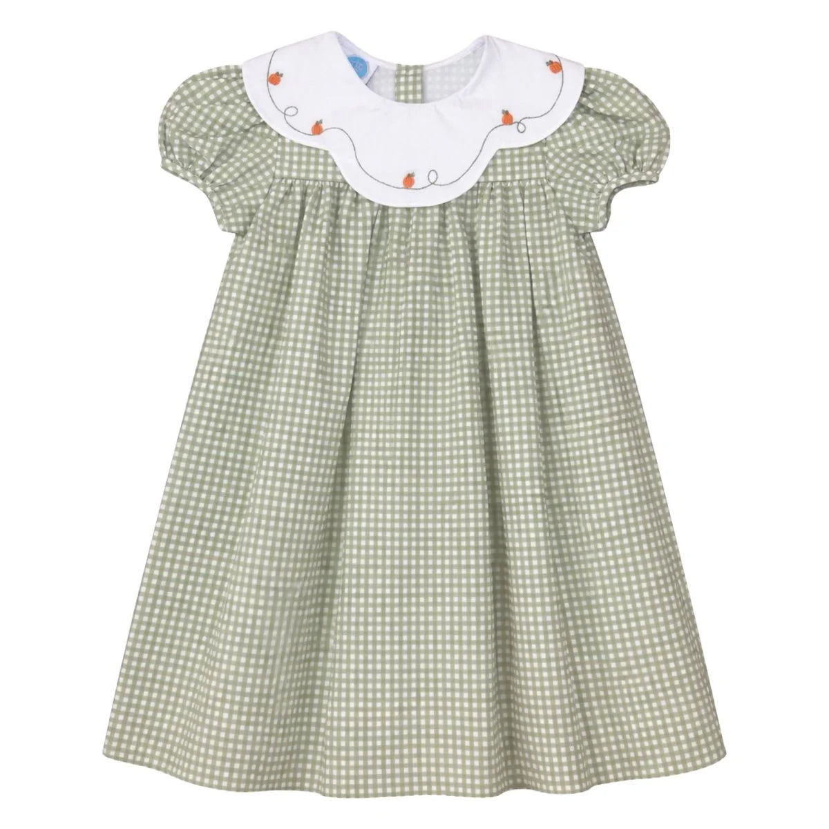 Charlotte Scallop Dress- Sage Pumpkins
