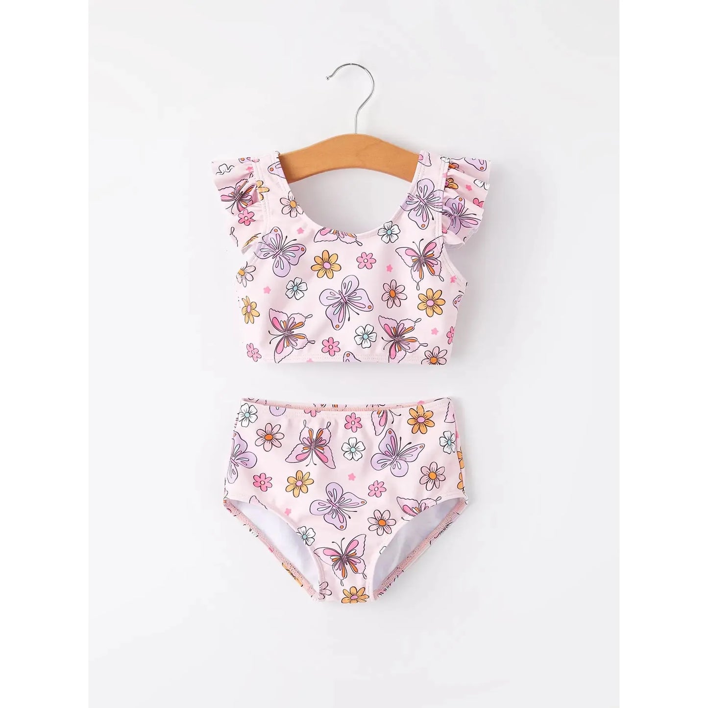 Pink Butterfly Swimsuit