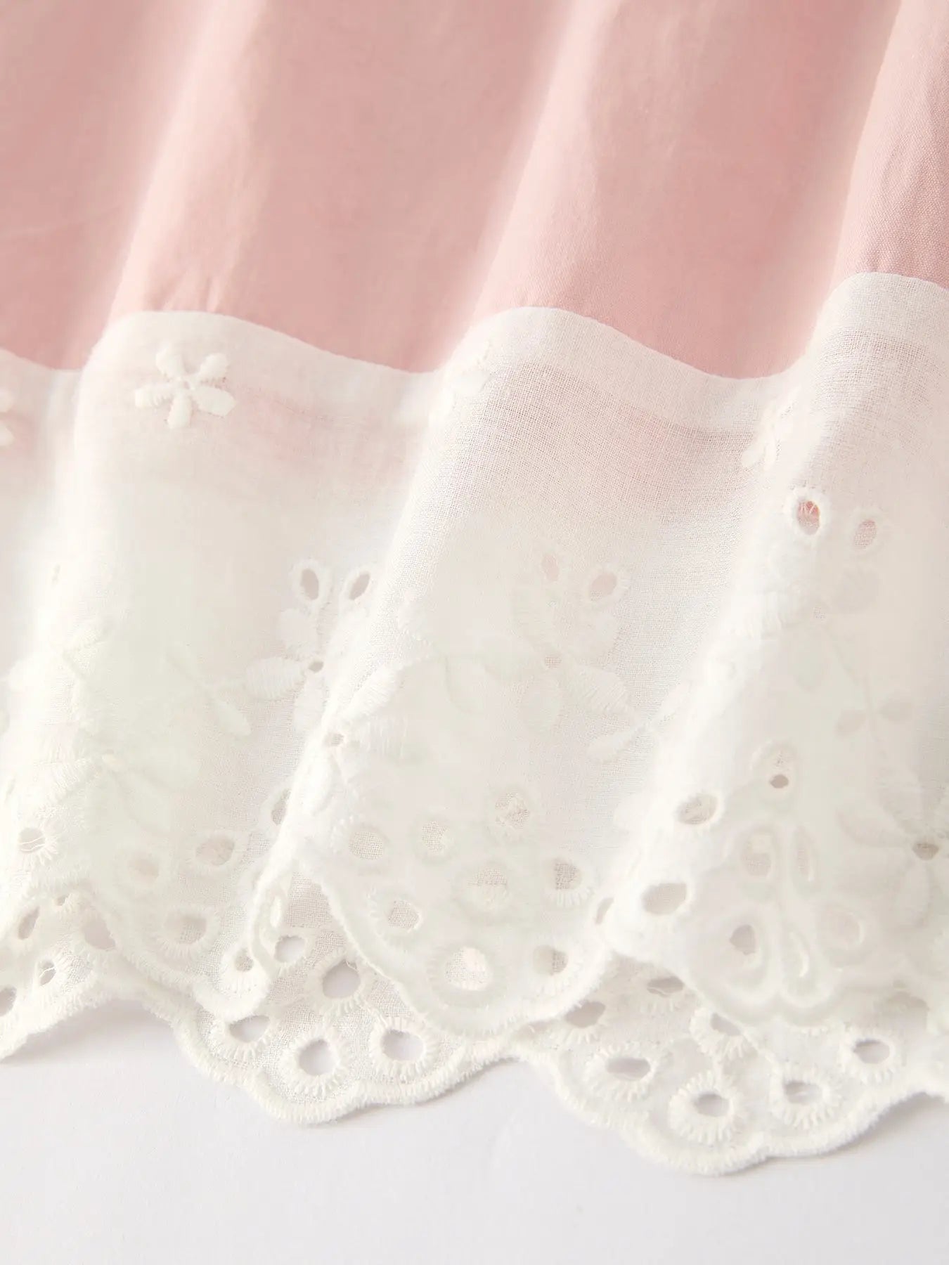 Light Pink Ruffled Bow Girls Dress
