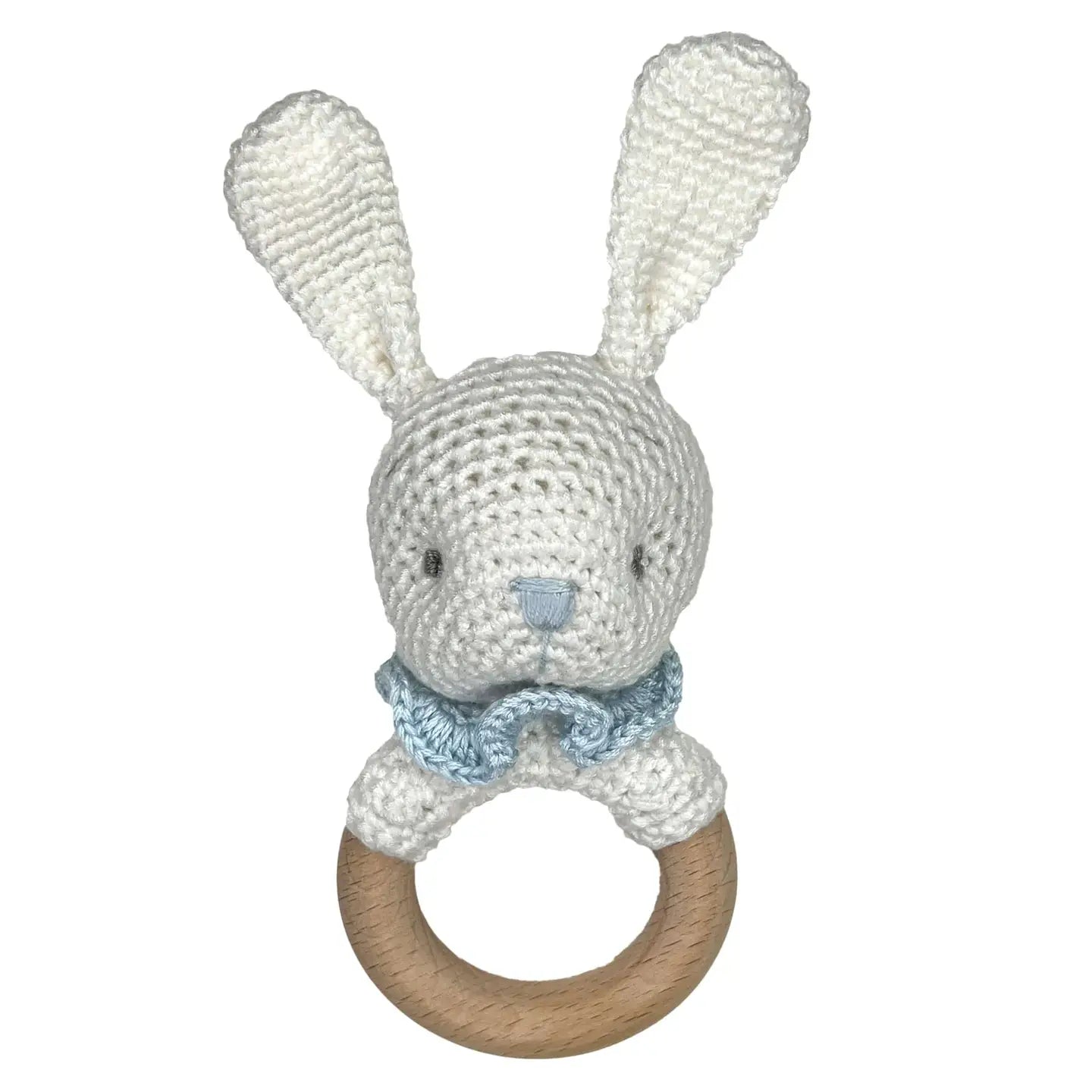 Bunny Bamboo Crochet Woodring Rattle