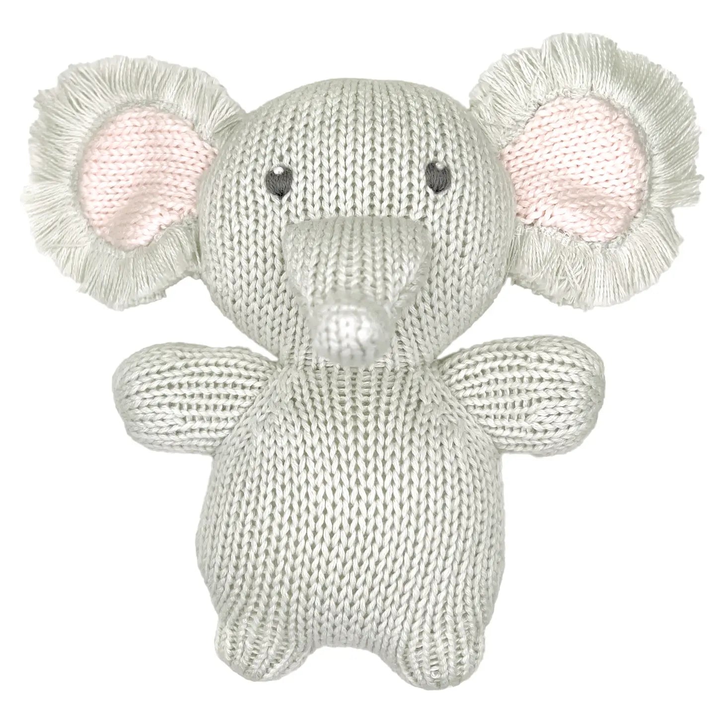 Elephant Zubaby Knit Rattle