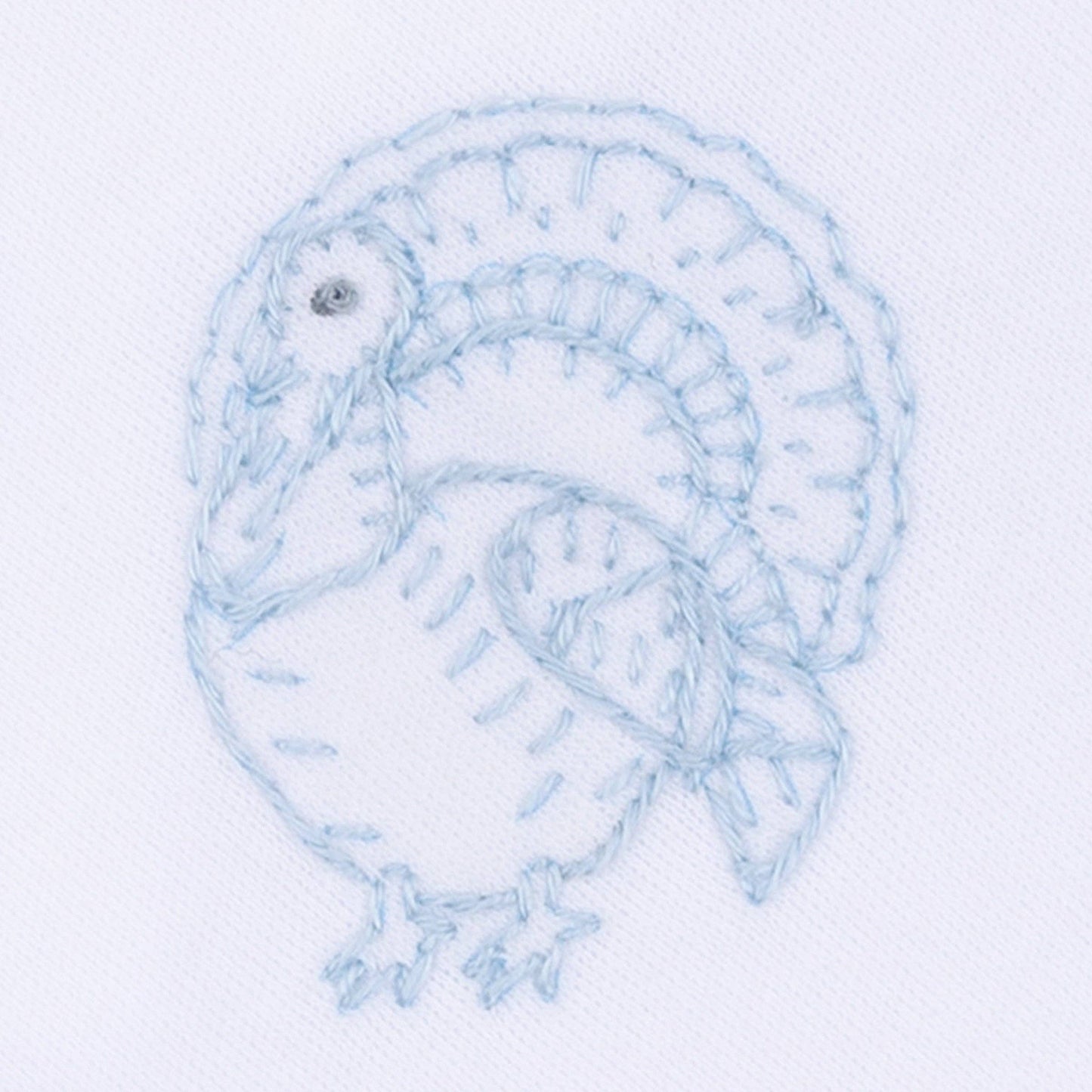 Harvest Blessings Hand-Embroidered Diaper Cover Set - Light Blue