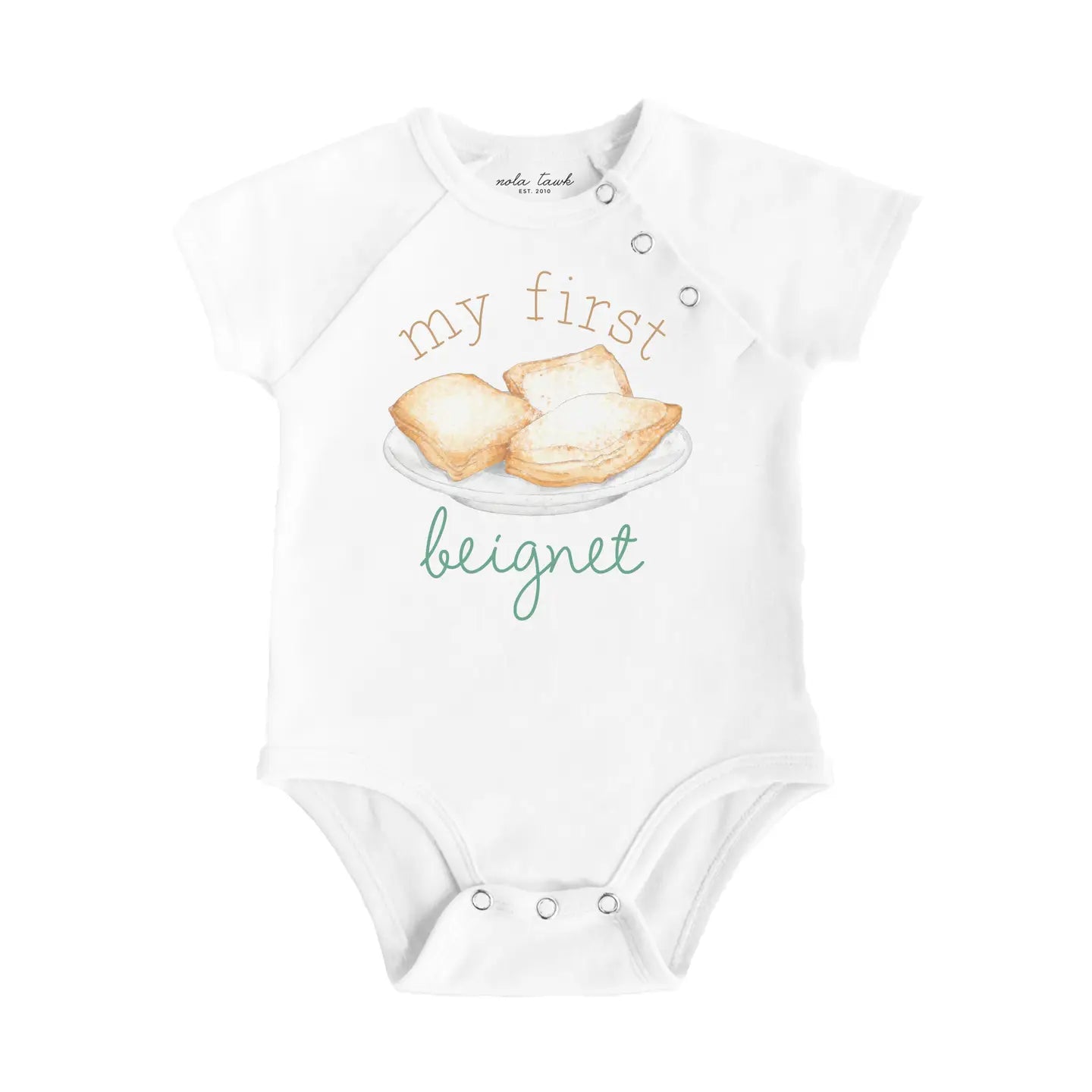 My First Beignet Organic Cotton Onesie
