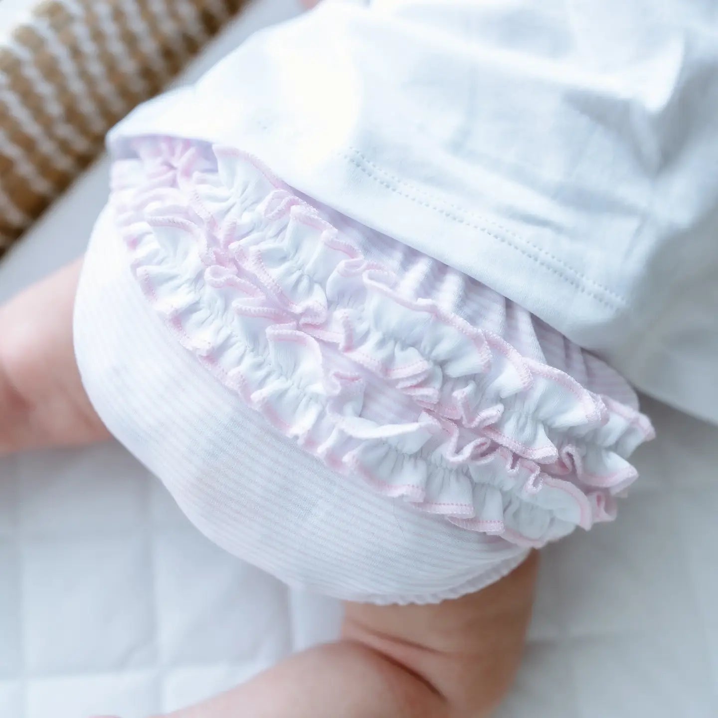 Julia Smocked Ruffle Diaper Cover Set