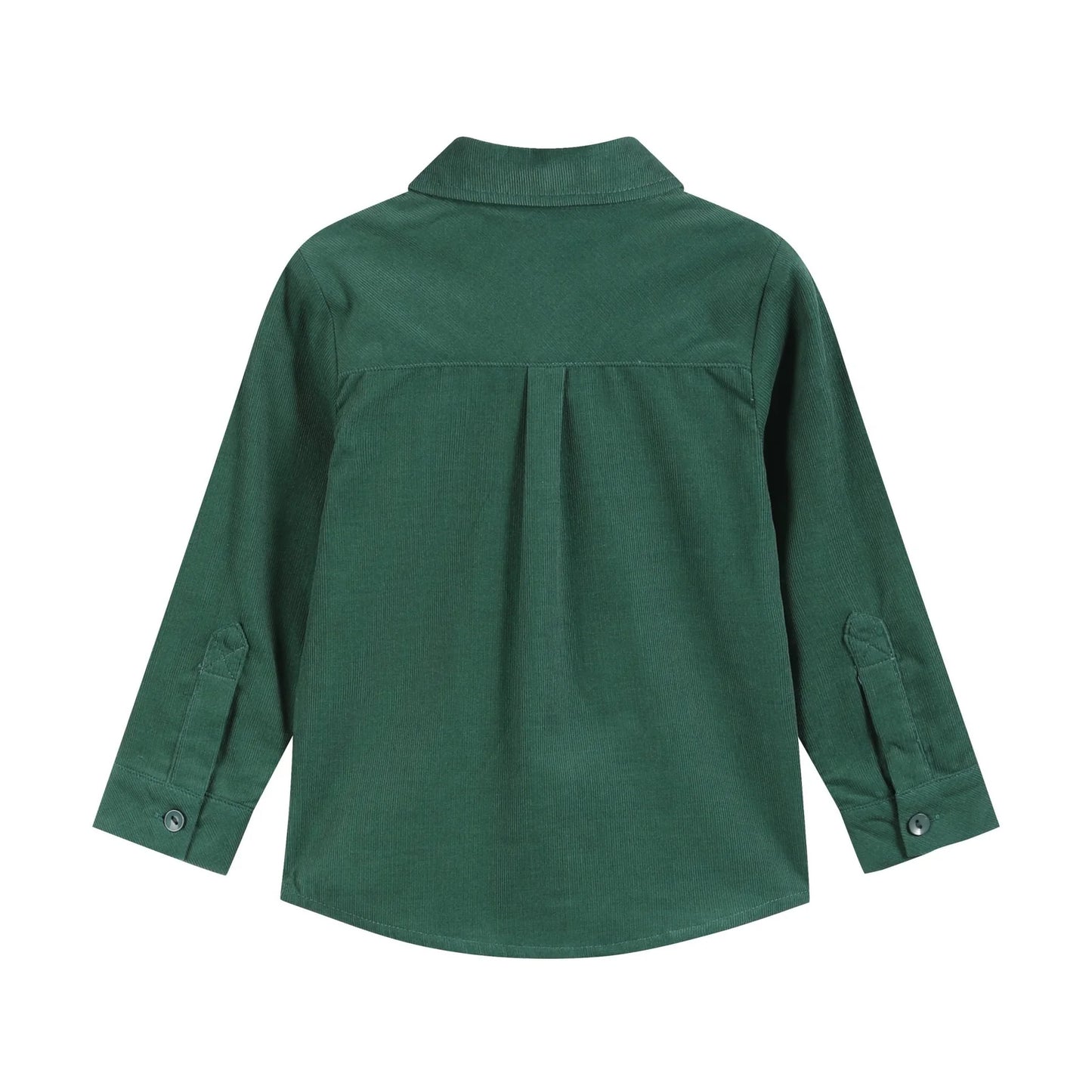 Green Corduroy Santa Dress Shirt