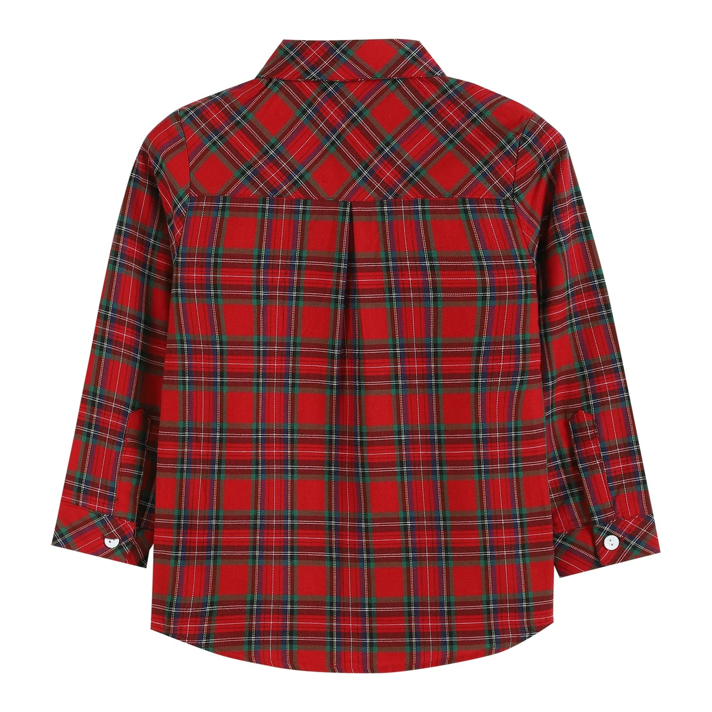 Tartan Button-Up Dress Shirt