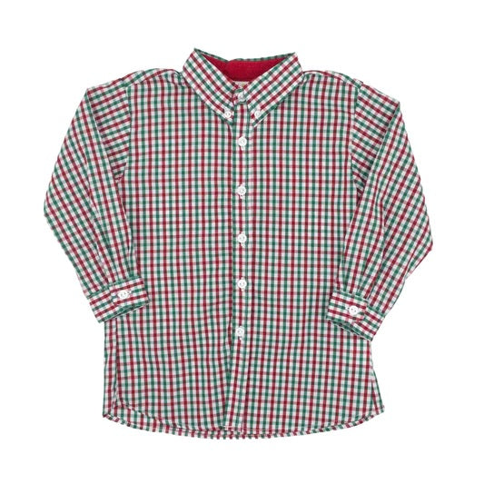 Zuccini Boy Alton Long Sleeve Shirt Festive Plaid