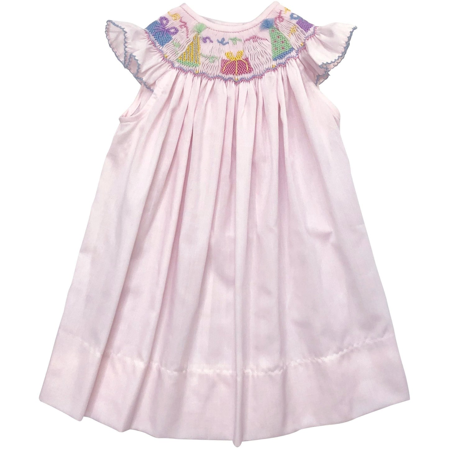 Smocked Birthday Girl Pink Dress