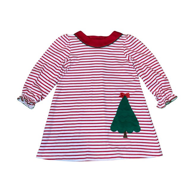 Zuccini Christmas Tree Applique Knit Dress