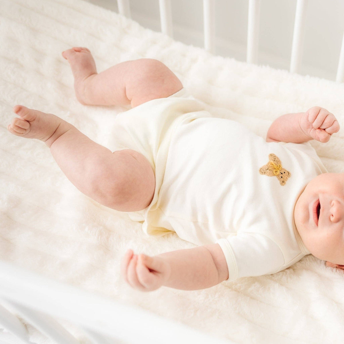 Bear Hugs Diaper Cover Set - Ivory