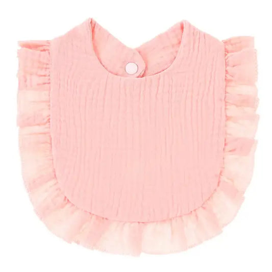 Muslim Ruffle Bib-Pink
