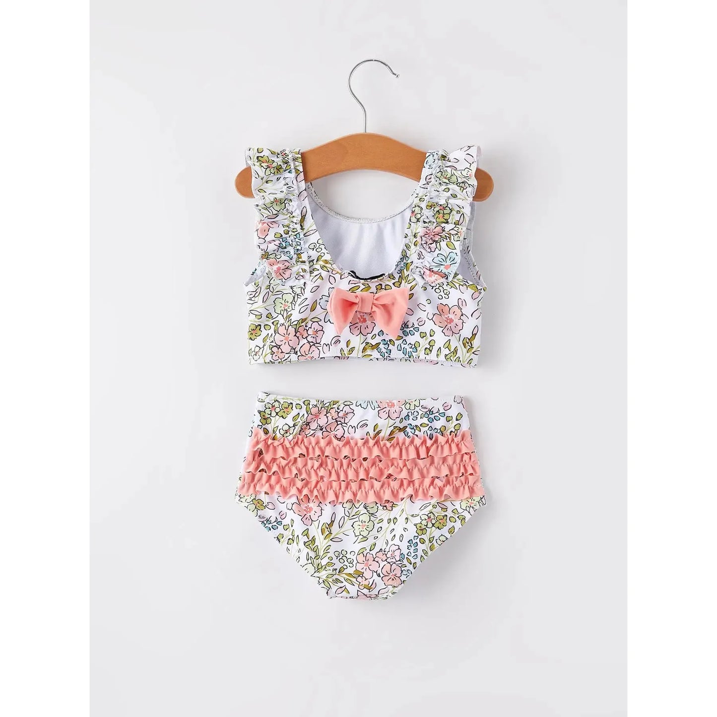 Pink Floral Swimsuit