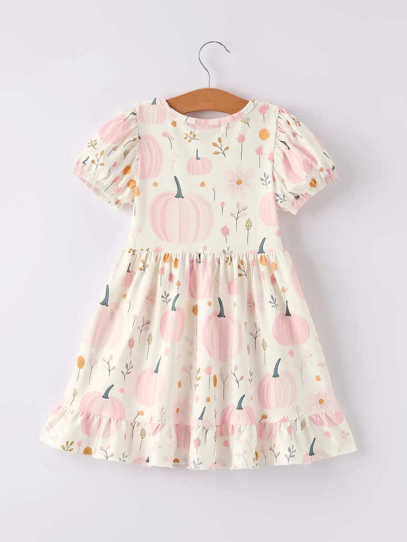 Fall Halloween/Thanksgiving Pumpkin Print Dress