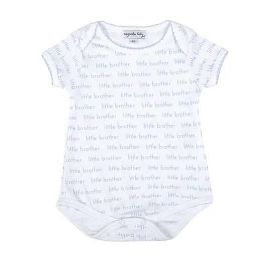 Little Brother Print Bodysuit-Short Sleeve