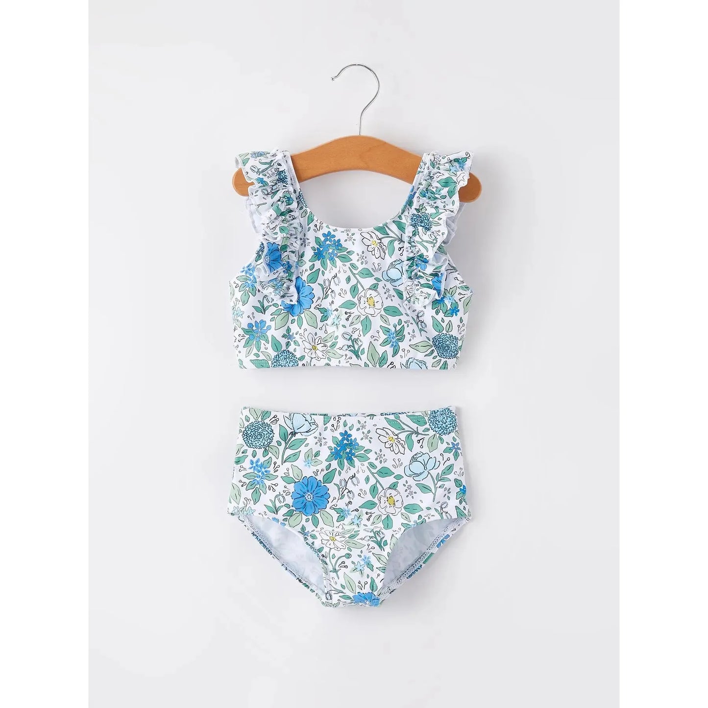 Blue Floral Swimsuit