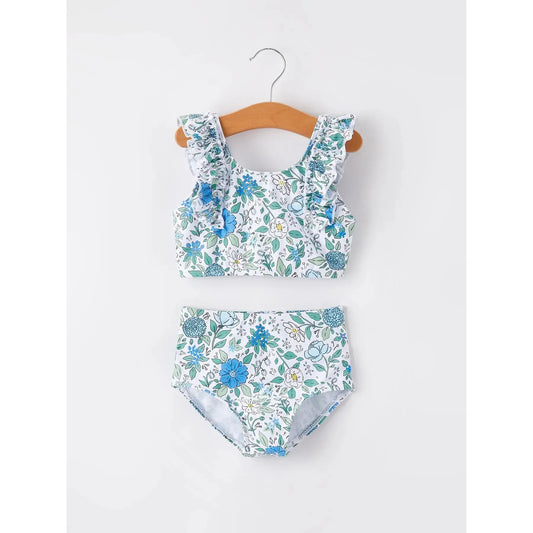 Blue Floral Swimsuit