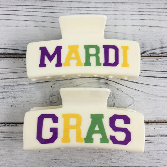 Mardi Gras Claw Clip