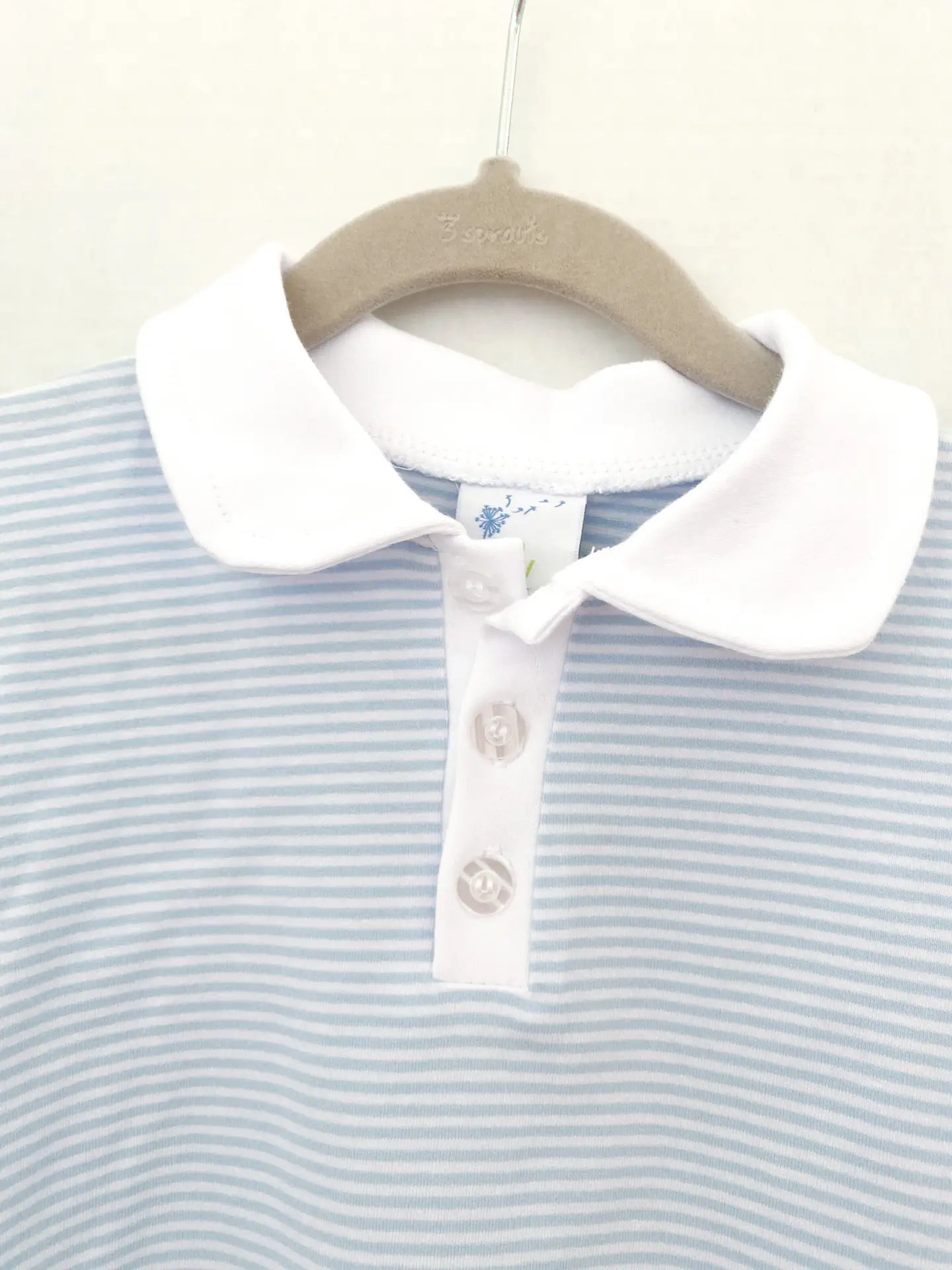Blue & White Stripe Short Sleeve