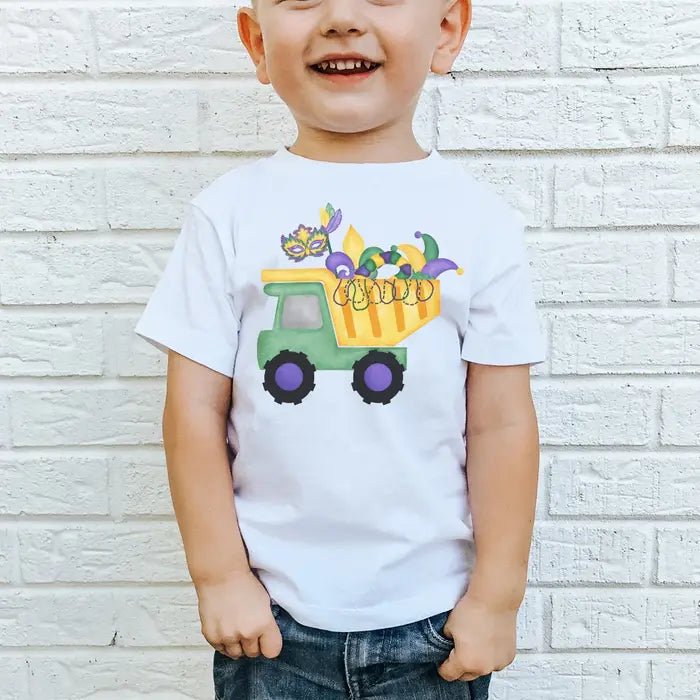 Dump Truck Parade Tee (White)