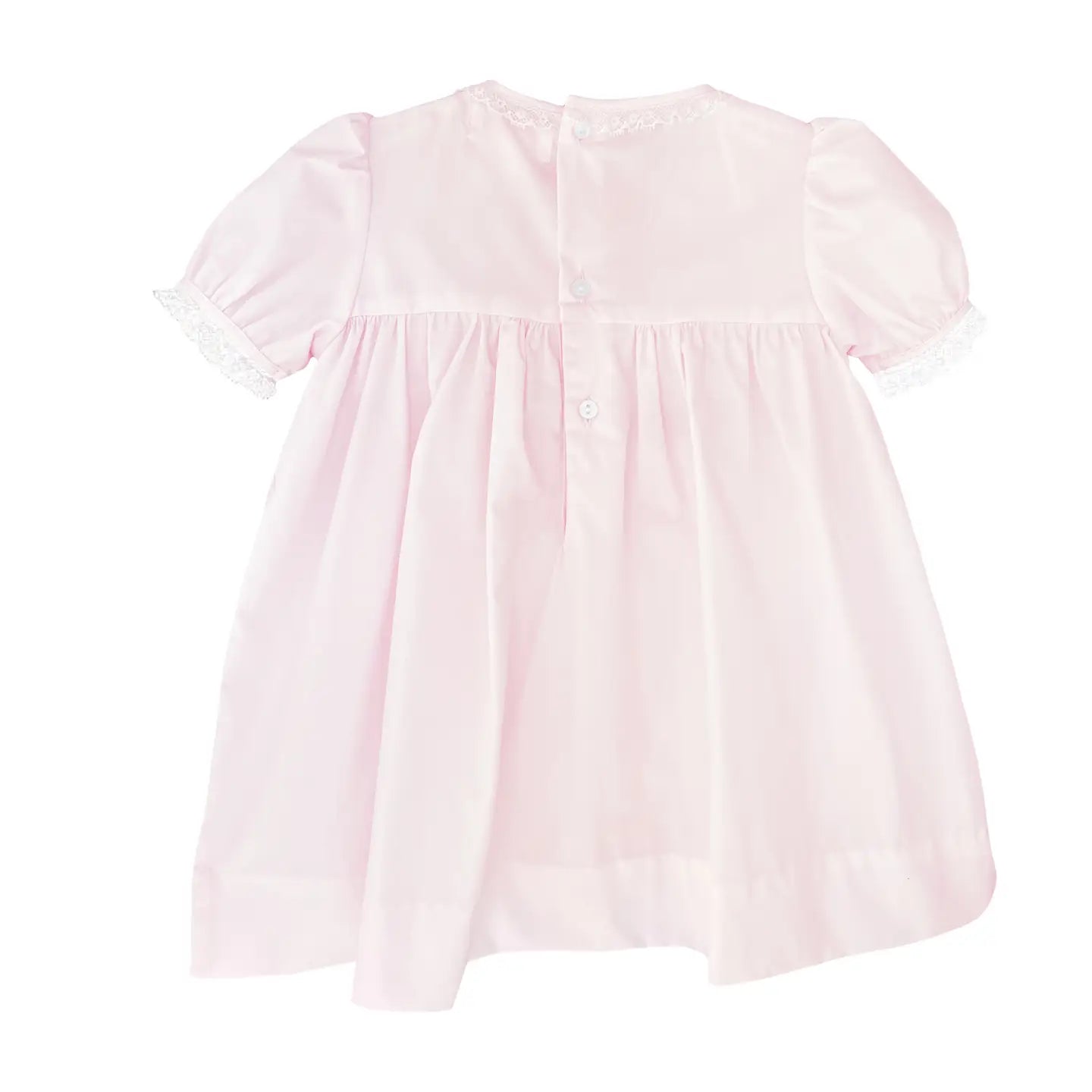 Fully Smocked Dress with French Lace